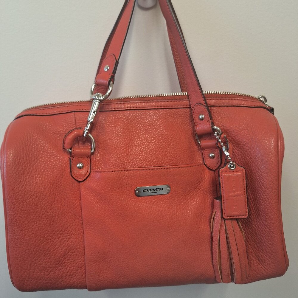 Coach Avery Coral Leather Satchel K1380-F26121